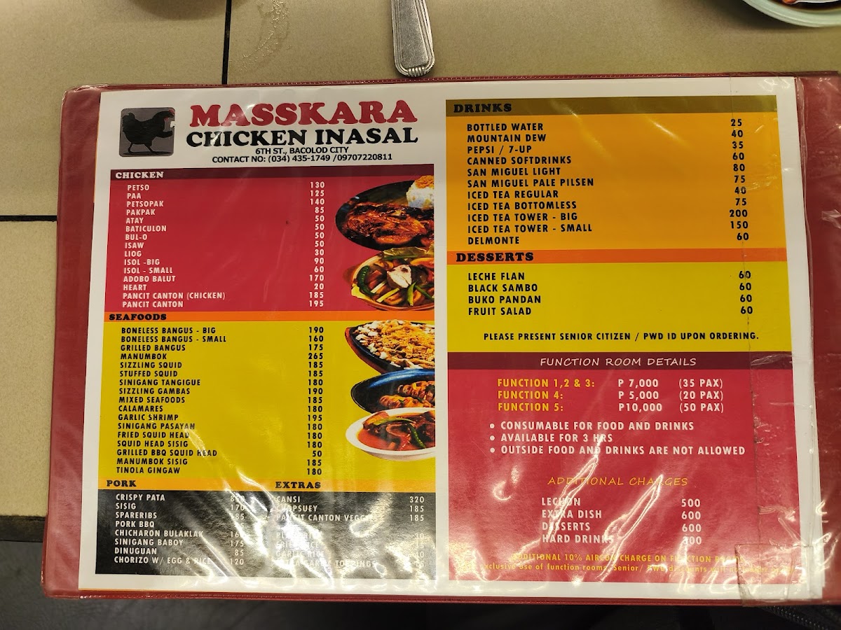 Masskara Chicken Menu - Image 1